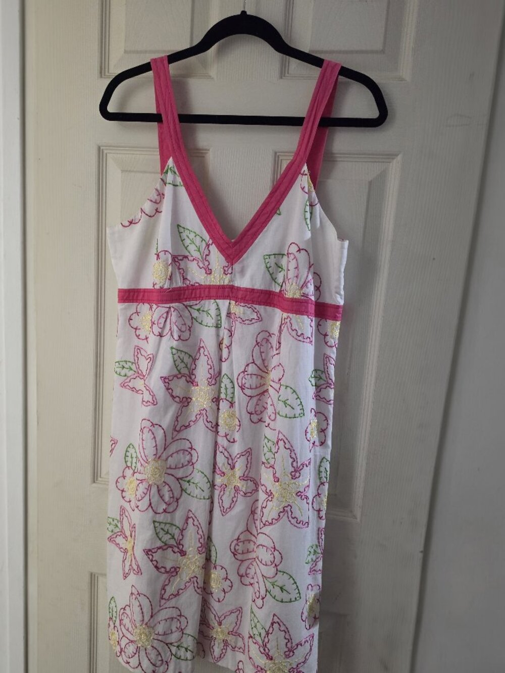 Lilly Pulitzer Embroidered Floral Sundress Size 14